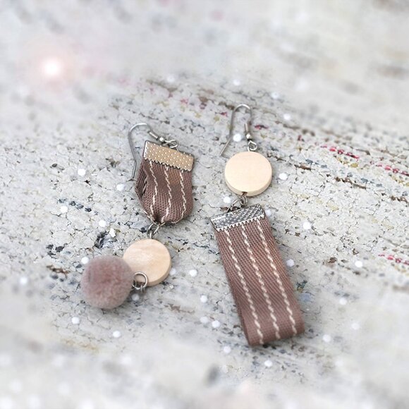 Geometric Earrings Lovely Earrings handmade earrings for her - Picture 5 of 7